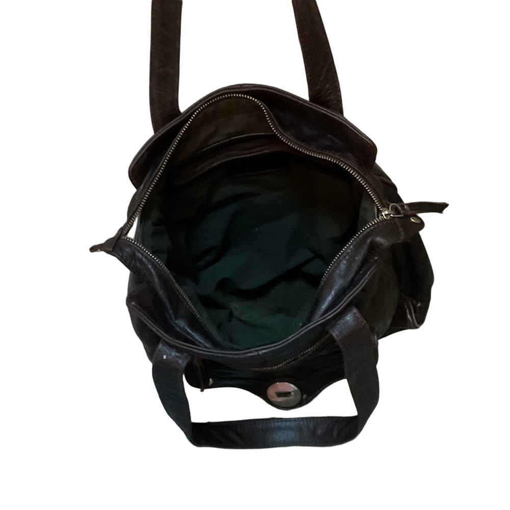 Danier Espresso Leather Shoulder Bag - Picture 3 of 3